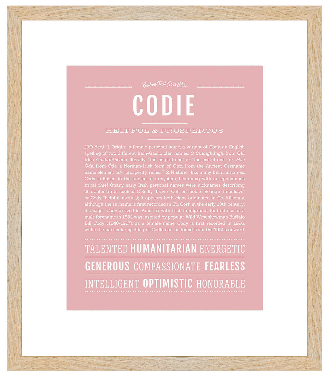 Codie | Name Art Print