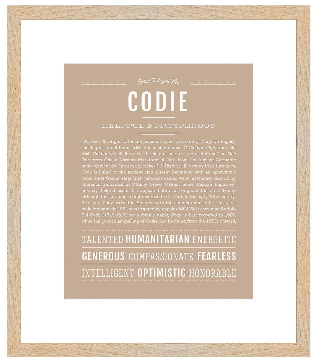 Codie | Name Art Print