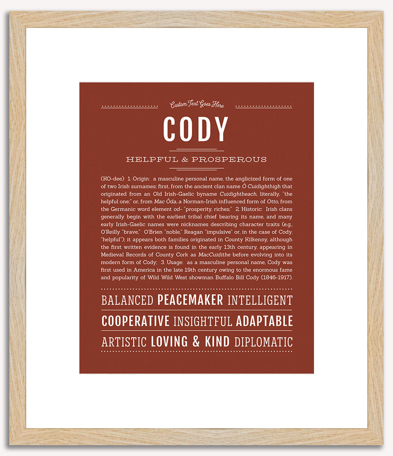 Cody | Name Art Print