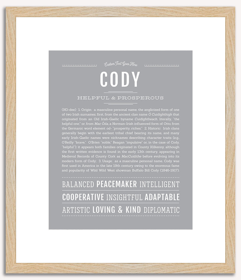 Cody | Name Art Print