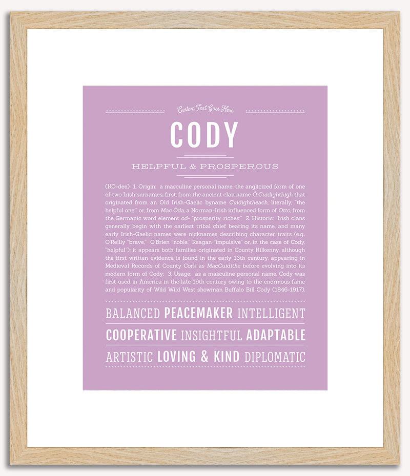 Cody | Name Art Print