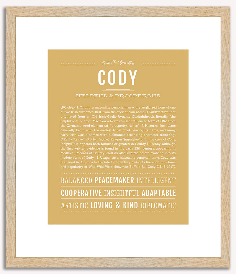 Cody | Name Art Print