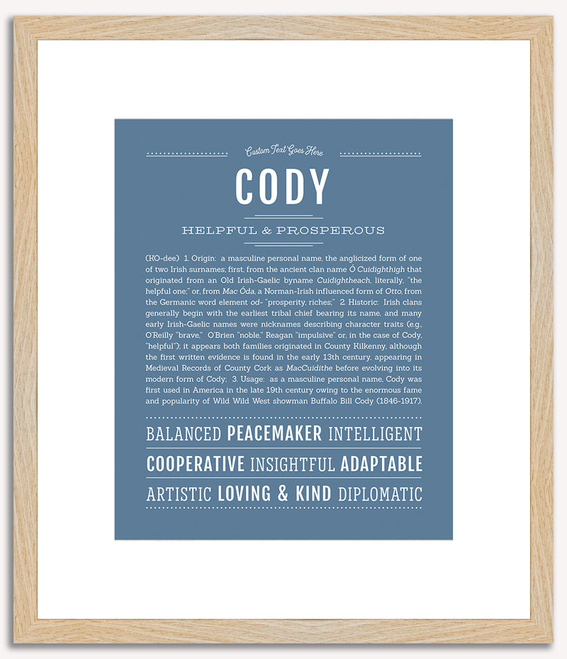 Cody | Name Art Print