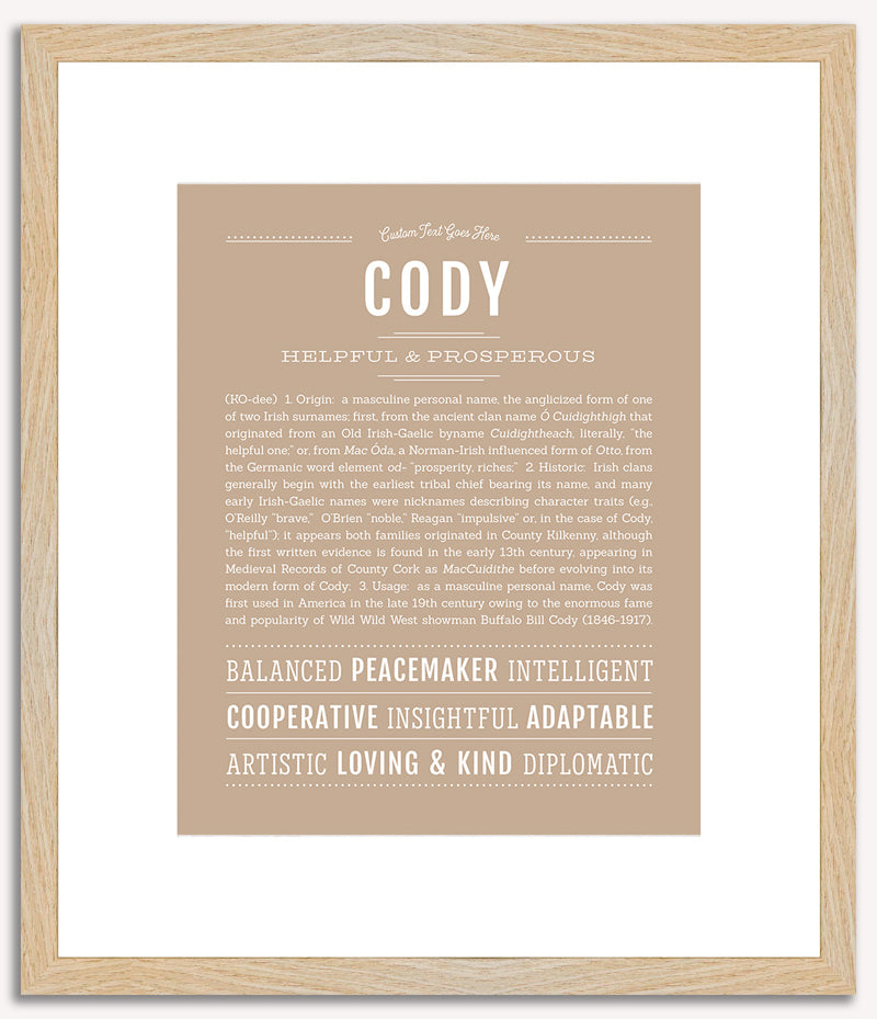 Cody | Name Art Print