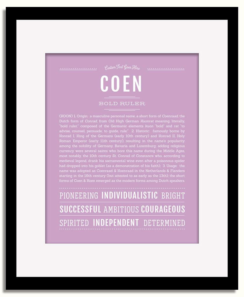 Frame Options | Lilac | Black Frame, Matted