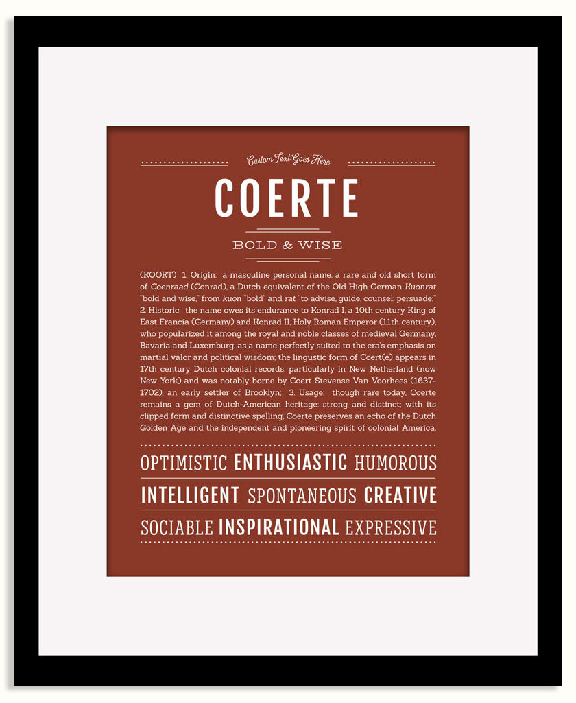 Frame Options | Bordeaux | Black Frame, Matted