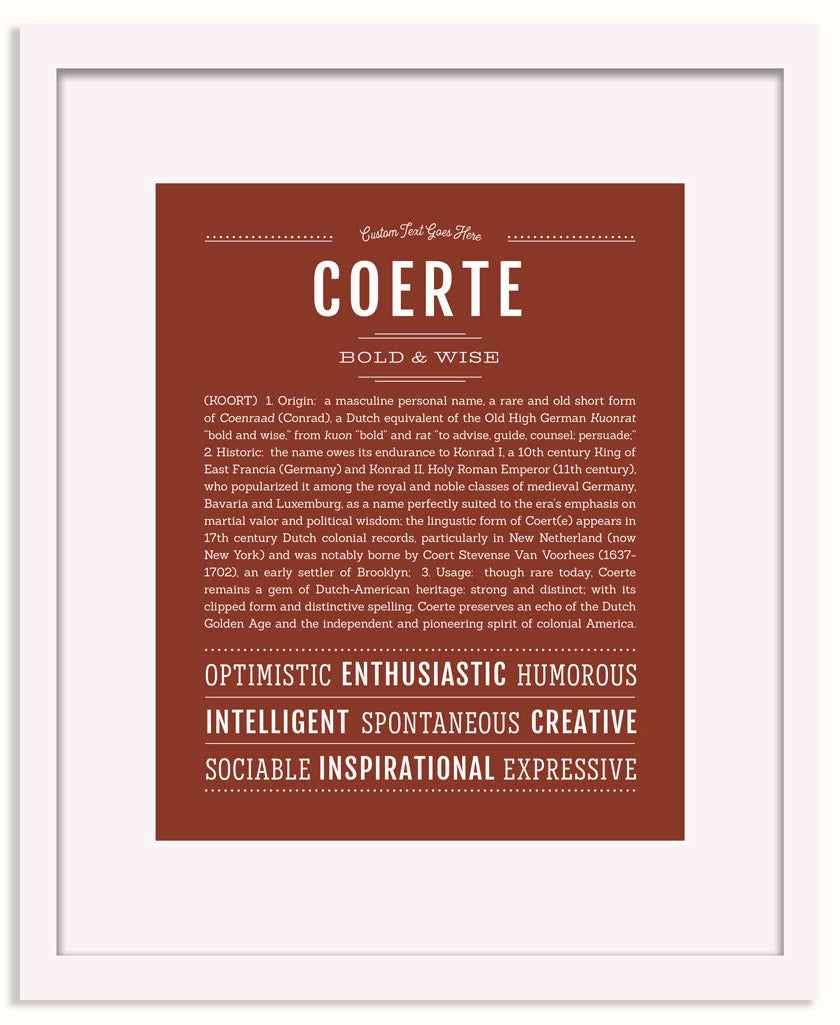 Frame Options | Bordeaux | White Frame, Matted