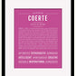 Frame Options | Dark Pink | Black Frame, Matted