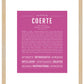 Frame Options | Dark Pink | Maple Frame, Matted