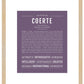 Frame Options | Deep Purple | Maple Frame, Matted