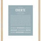 Frame Options | Powder Blue | Maple Frame, Matted
