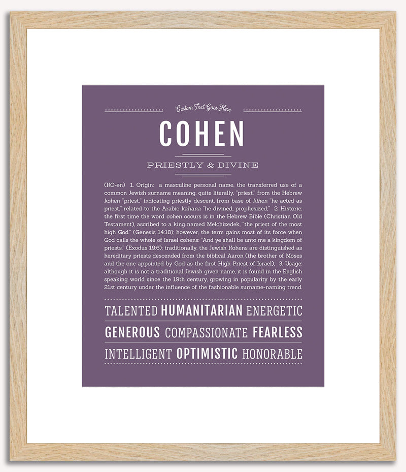 Cohen | Name Art Print