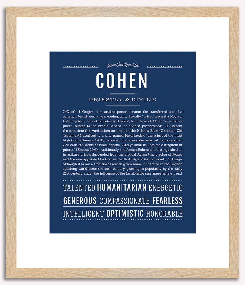 Cohen | Name Art Print