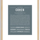 Cohen | Name Art Print