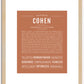 Cohen | Name Art Print