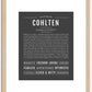 Cohlten | Name Art Print