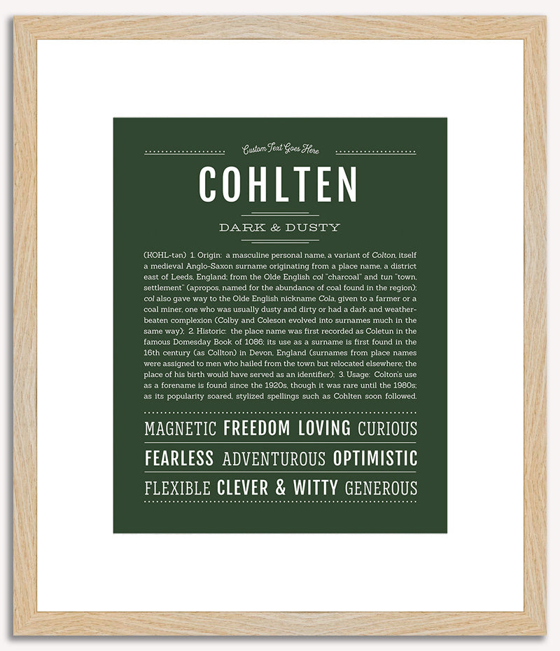 Cohlten | Name Art Print