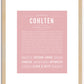 Cohlten | Name Art Print