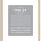 Cohlten | Name Art Print