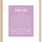 Cohlten | Name Art Print