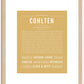 Cohlten | Name Art Print