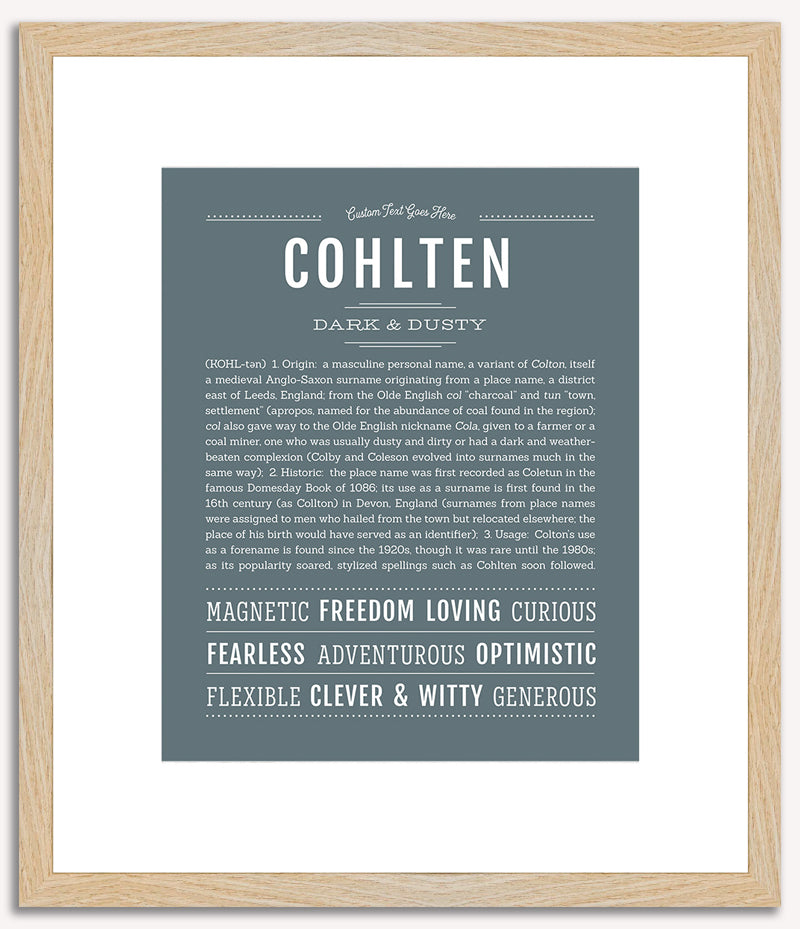 Cohlten | Name Art Print