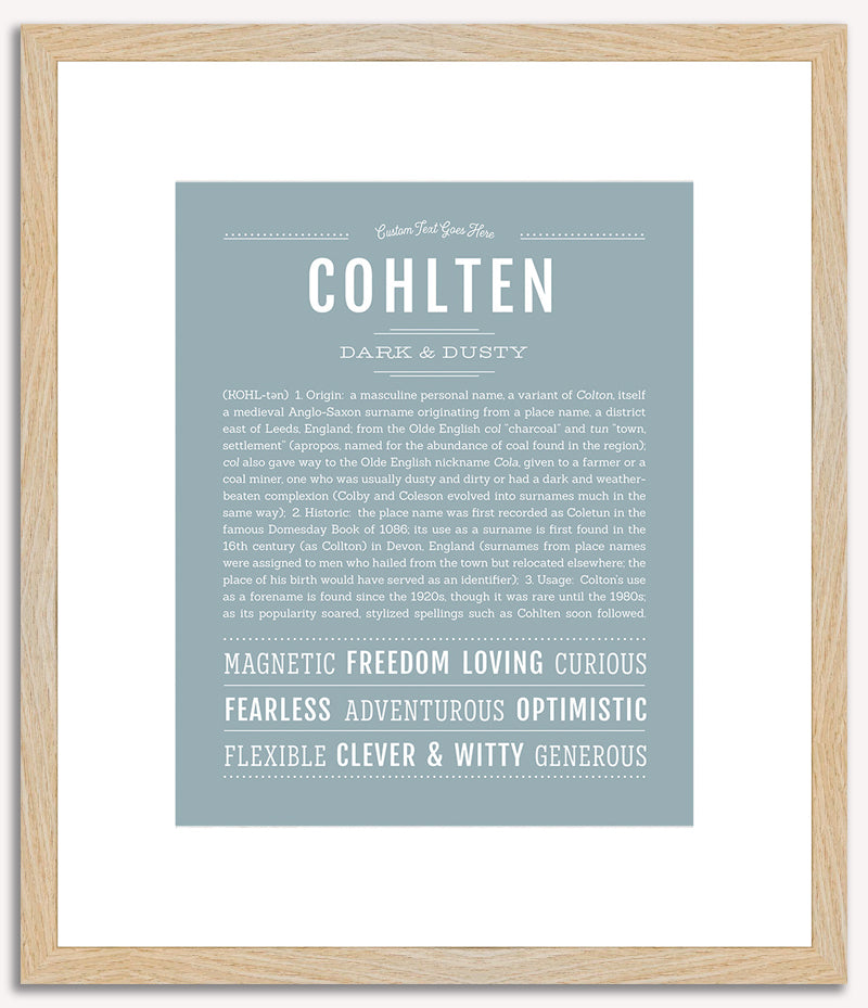 Cohlten | Name Art Print