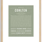 Cohlten | Name Art Print