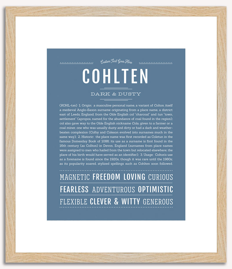 Cohlten | Name Art Print