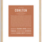 Cohlten | Name Art Print