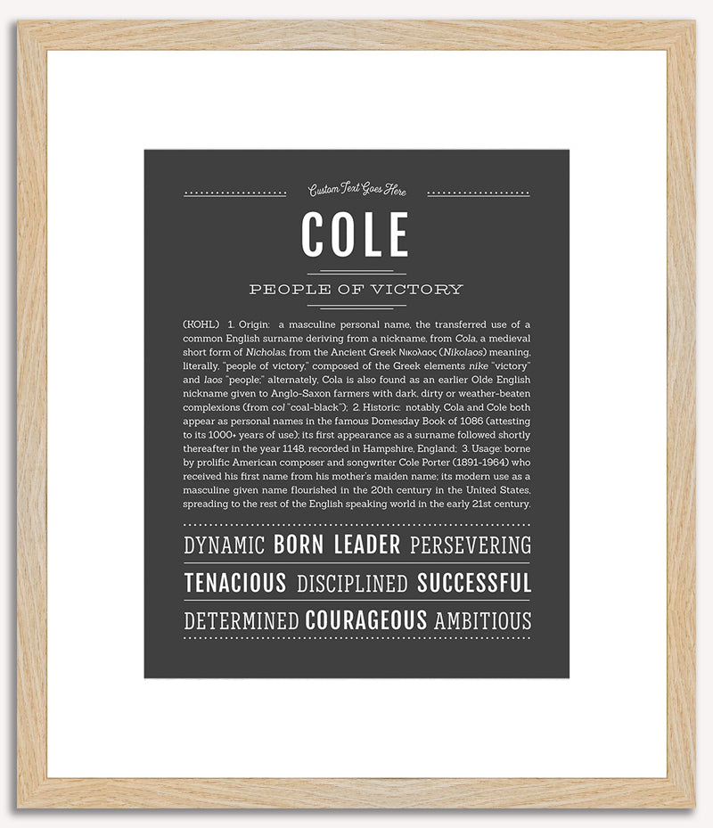 Cole | Name Art Print