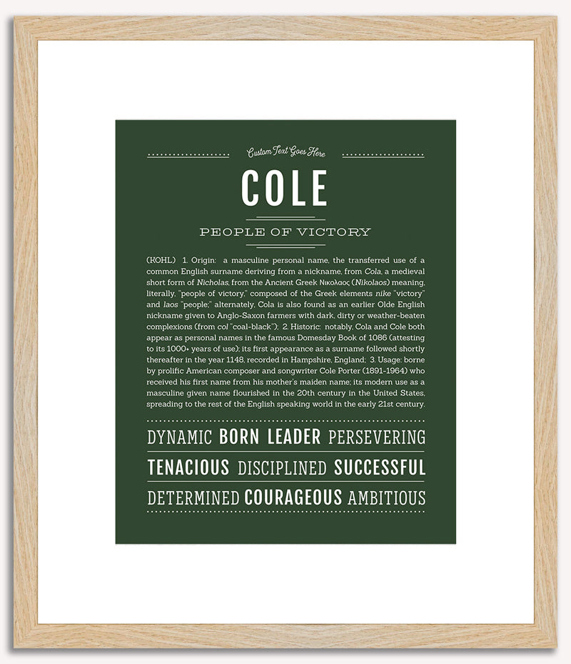 Cole | Name Art Print