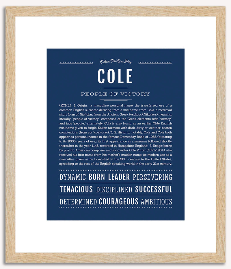 Cole | Name Art Print