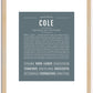 Cole | Name Art Print