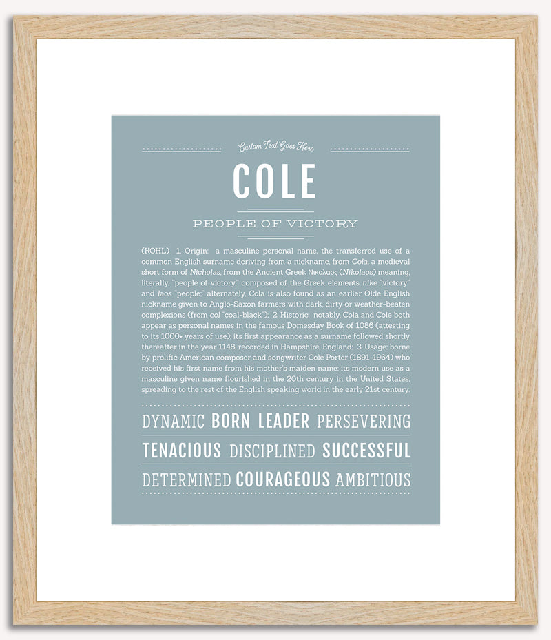 Cole | Name Art Print