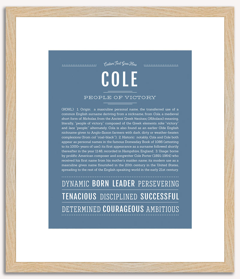 Cole | Name Art Print