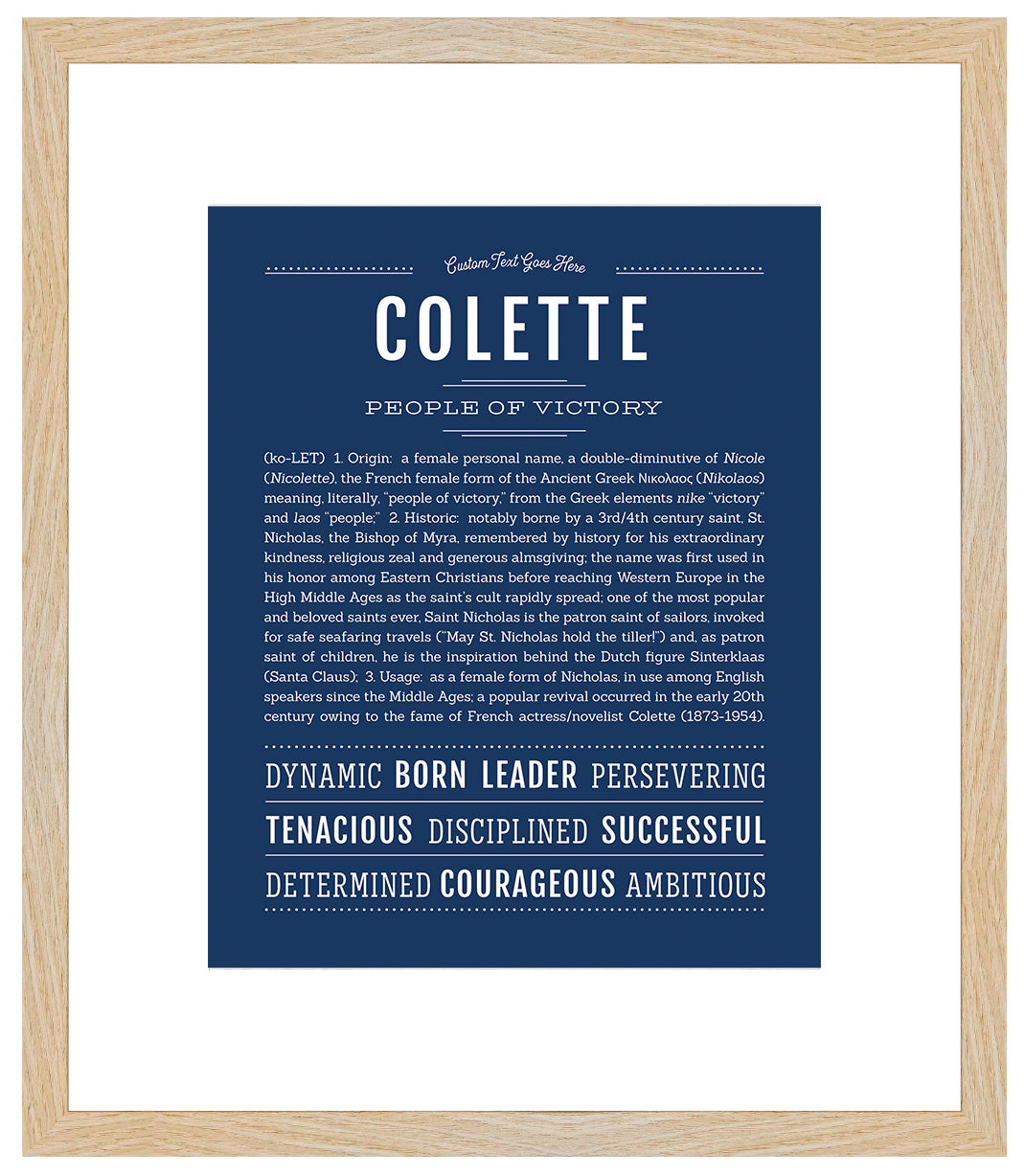 Colette | Name Art Print