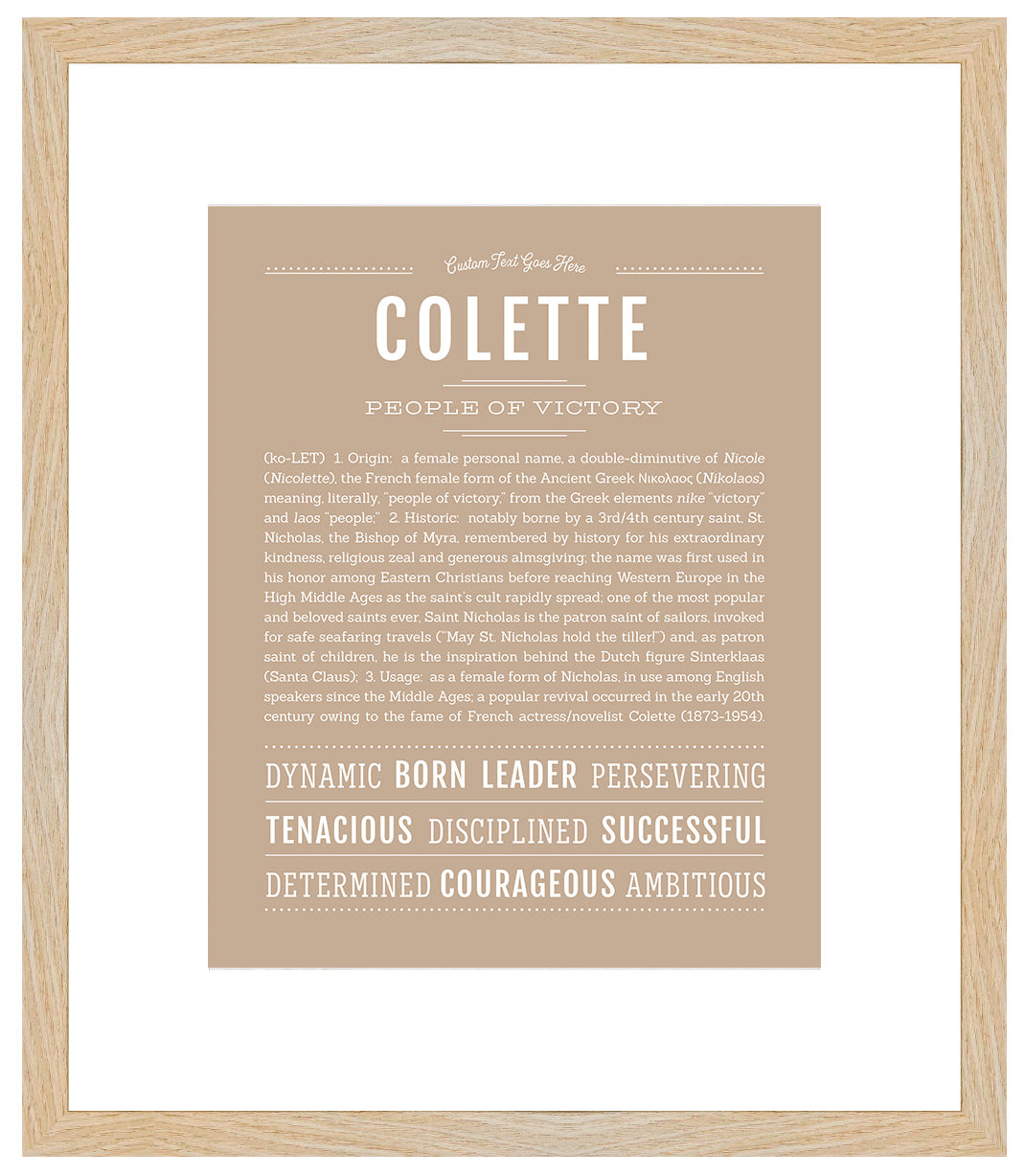 Colette | Name Art Print