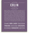 Colin Personalized Name Meaning Art Prints – Name Stories