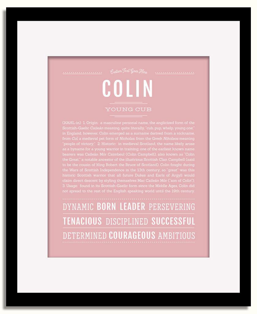 Frame Options | Dusty Rose | Black Frame, Matted