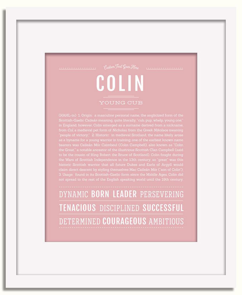 Frame Options | Dusty Rose | White Frame, Matted