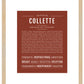 Collette | Name Art Print