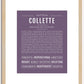 Collette | Name Art Print