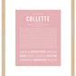 Collette | Name Art Print