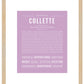 Collette | Name Art Print