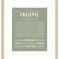 Collette | Name Art Print