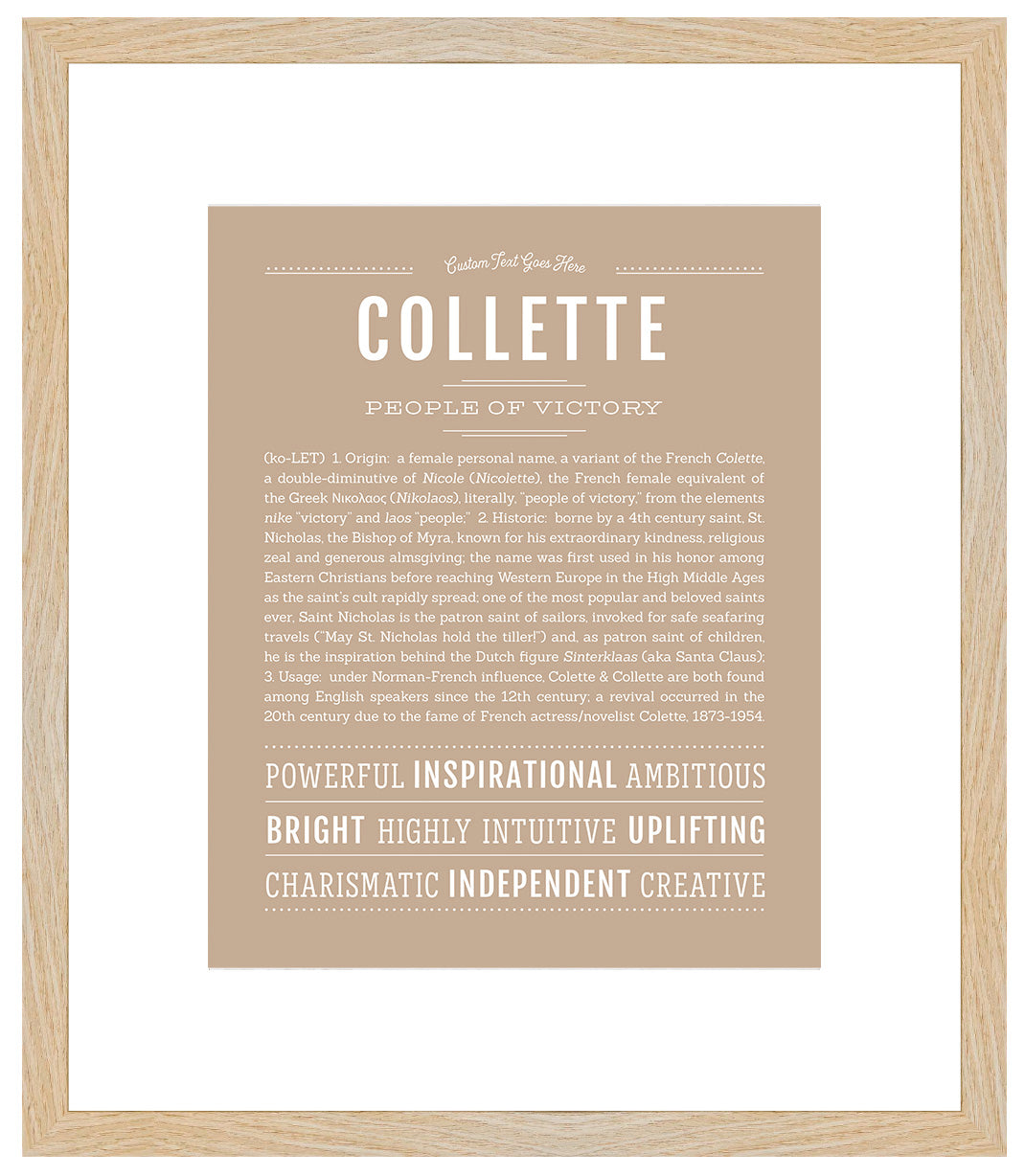 Collette | Name Art Print