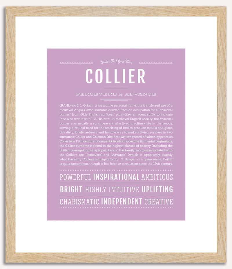 Collier | Name Art Print