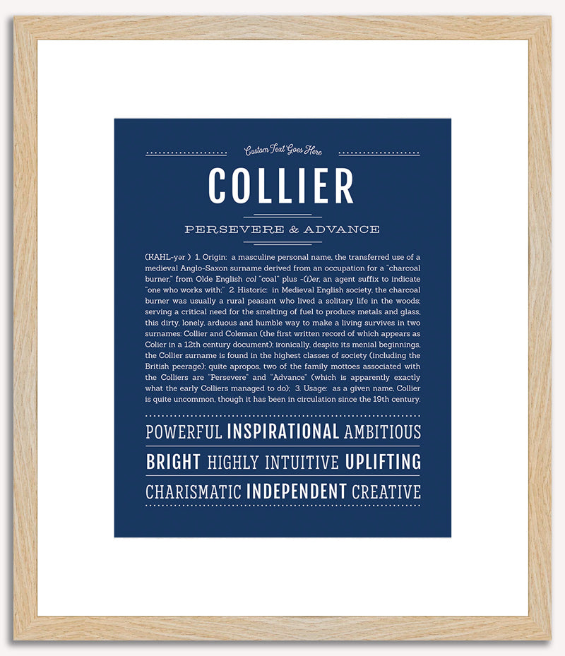 Collier | Name Art Print