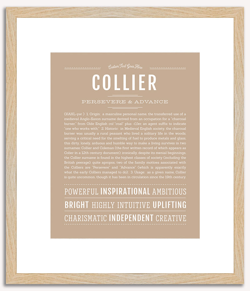 Collier | Name Art Print